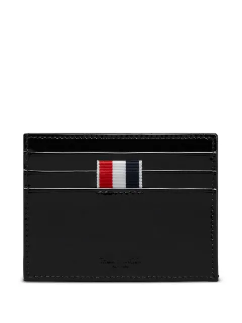 Thom Browne patent 4-Bar note compartment card holder Black MAW220AL0020