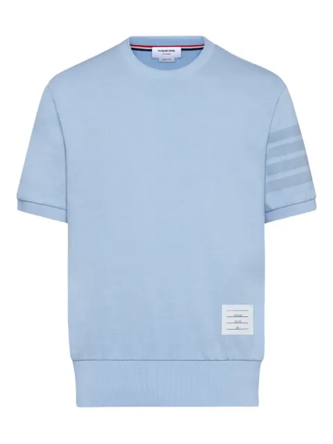 Thom Browne cotton jersey 4-Bar tee Blue MJS303AJ0253