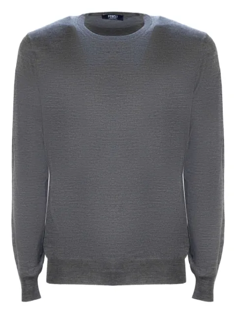 Fedeli crew-neck sweater Grey MU00701221