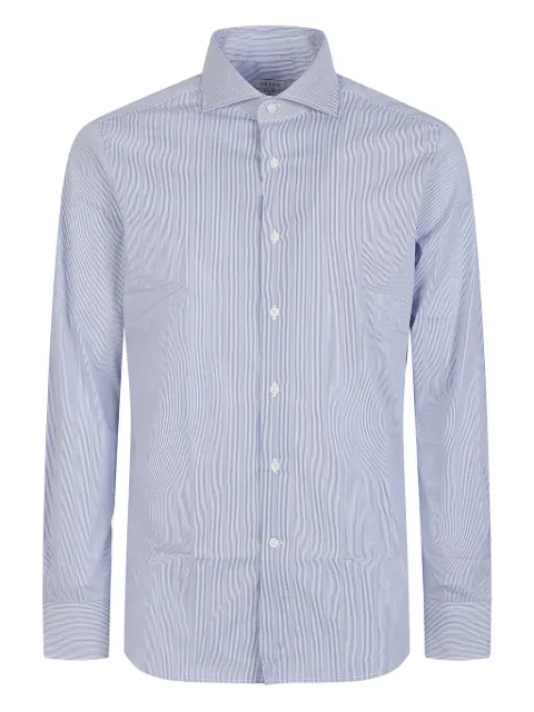 Orian striped cotton shirt Blue A13002RP73