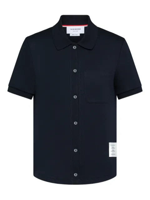 Thom Browne short-sleeved shirt Blue FJP125AJ0055PS26415