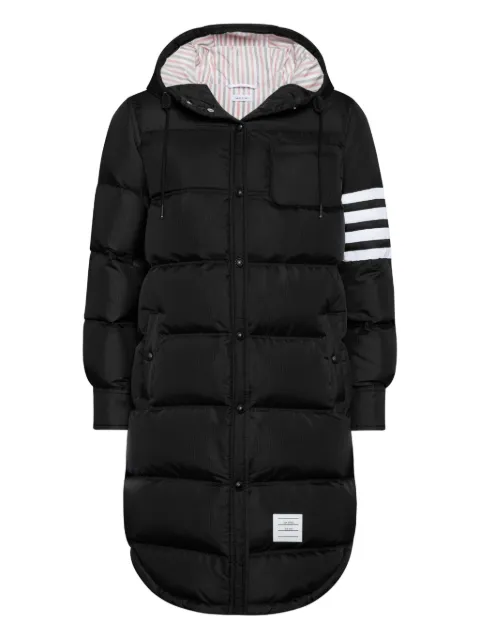 Thom Browne ripstop 4-bar parka Black FOD105XF1095