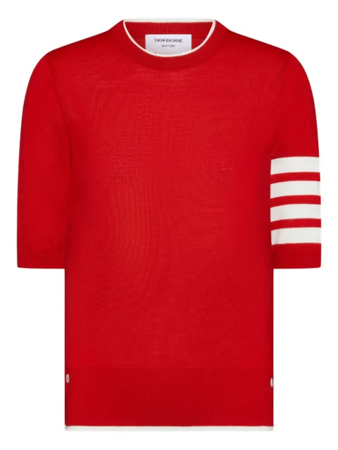 Thom Browne 4-bar short-sleeve T-shirt Red FKA471DY1014