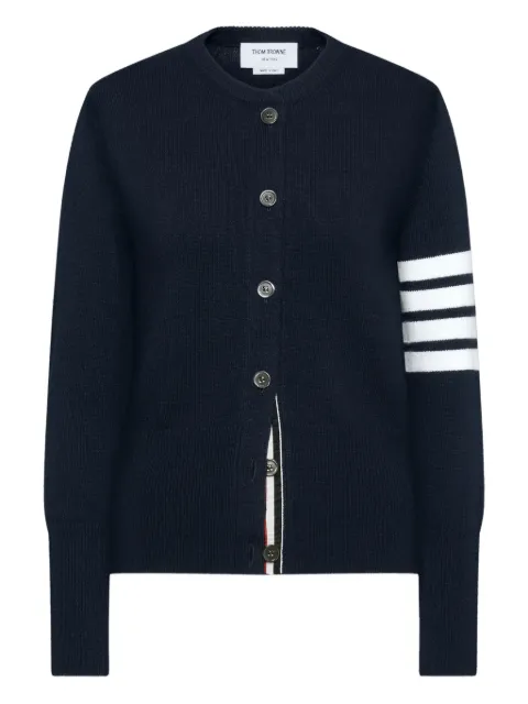 Thom Browne lunar new year wool 4-Bar intarsia cardigan Blue FKC688AY1029