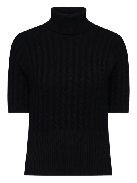 Thom Browne short-sleeve turtleneck sweater Black FKA510AY2001
