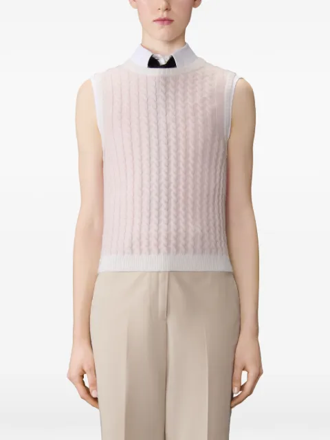 Thom Browne stitch shell top Pink FKV224AY2001