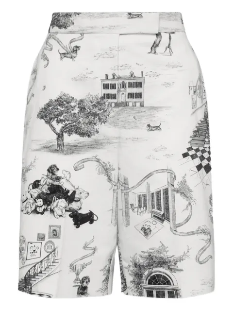 Thom Browne Hector Toile bermuda shorts White FTC508UF1111