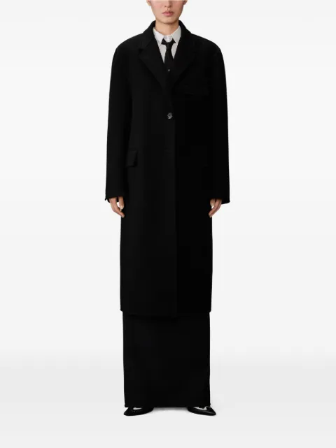 Thom Browne single-breasted coat Black FOC906SF0656