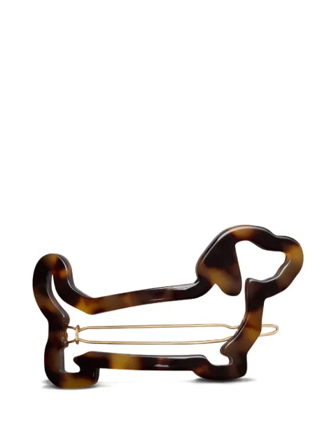 Thom Browne acetate Hector hair clip Brown FHA013AG0002