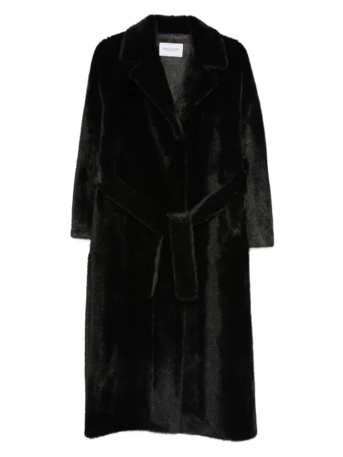 Forte Dei Marmi Couture belted coat Black 24WF3562999