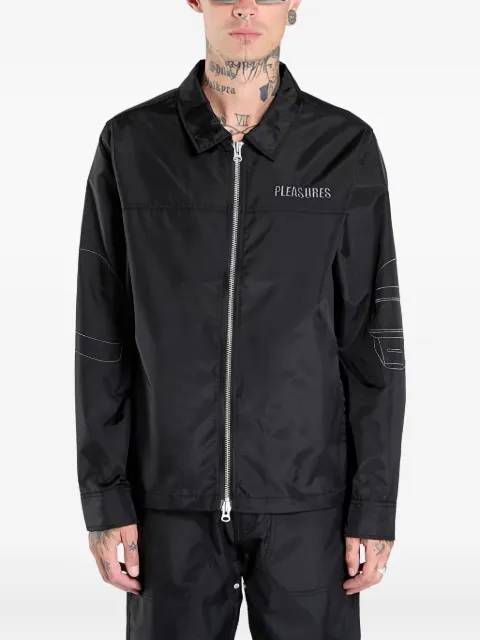Pleasures helmets nylon work jacket Black P25DP008BLACK