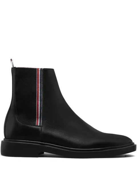 Thom Browne vitello calf rwb rubber sole chelsea boots Black MFB249B05584