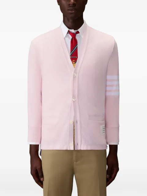 Thom Browne textured pique cardigan Pink MJT554AJ0248