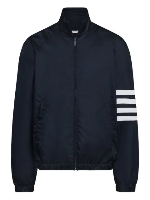 Thom Browne shiny ripstop raglan 4-Bar track jacket Blue MJU583CF1095