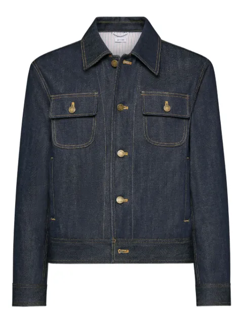 Thom Browne selvedge backstrap denim jacket Blue MJO256SF1101
