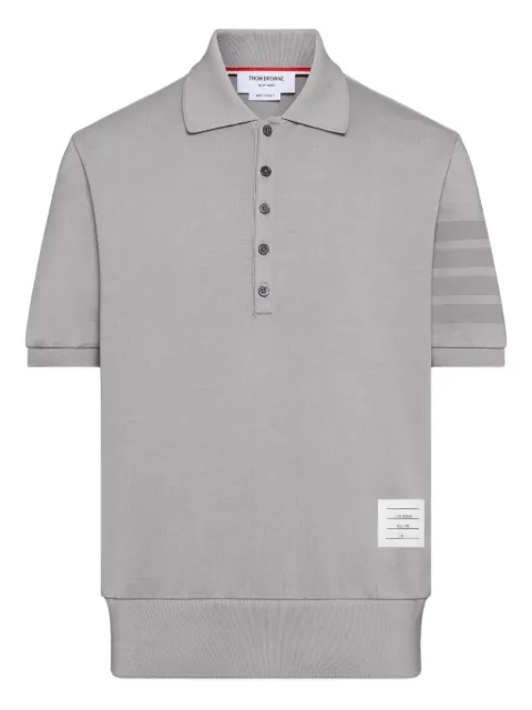 Thom Browne Ottoman 4-Bar top polo Grey MJP236AJ0253