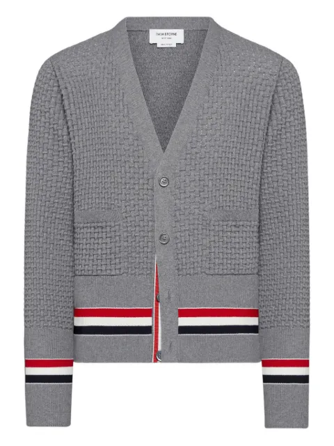 Thom Browne RWB stripe cardigan Grey MKC630AY3009