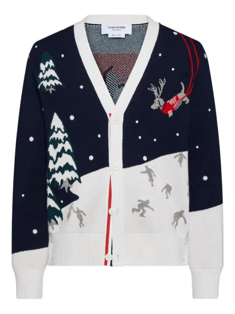Thom Browne cashmere cardigan Blue MKC620AY2001