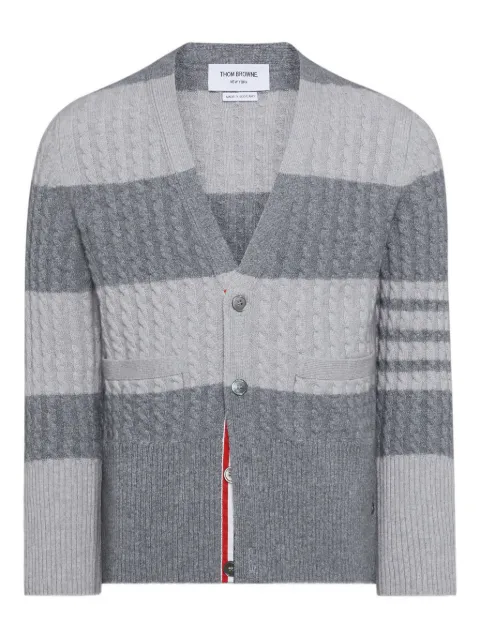 Thom Browne 4r-Bar striped cardigan Grey MKC626AY2001