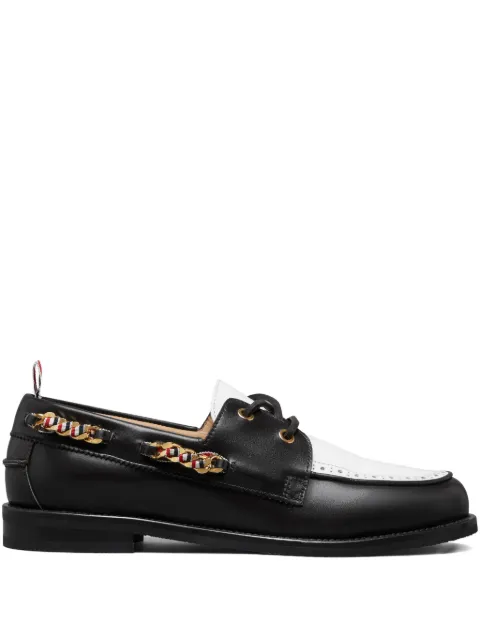 Thom Browne chain-detailed loafers Black FFF190D06764