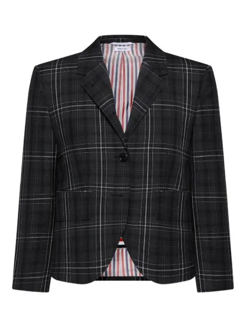 Thom Browne plaid blazer Black FBC010AF1082