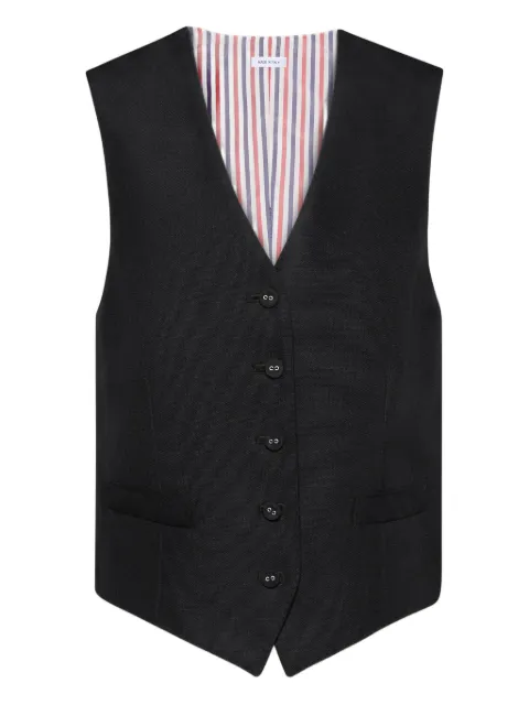 Thom Browne button waistcoat Black FVC004A00170