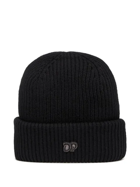 Daily Paper logo-embroidered beanie hat Black 2521089