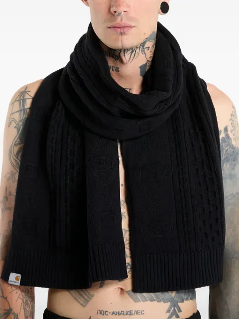 Carhartt WIP Shawn ribbed scarf Black I03547489XX