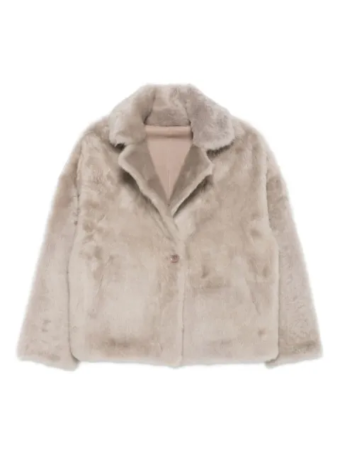 Liska button-fastening jacket Grey VALERIA