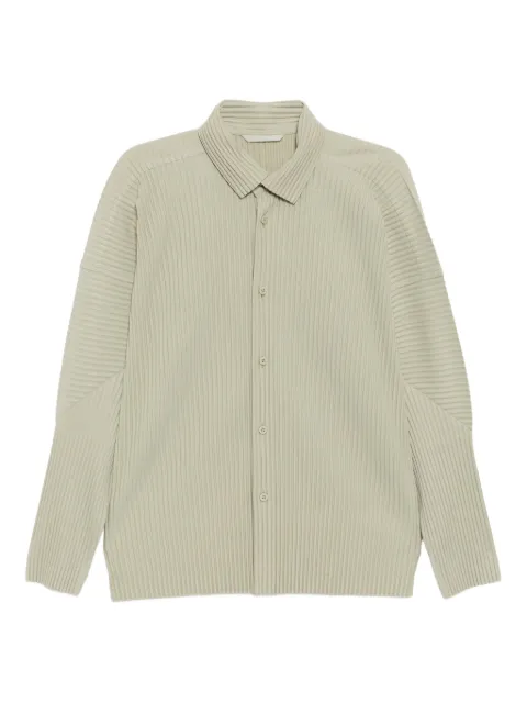 Homme Plissé Issey Miyake MC: October perforated shirt Green HP58JJ102