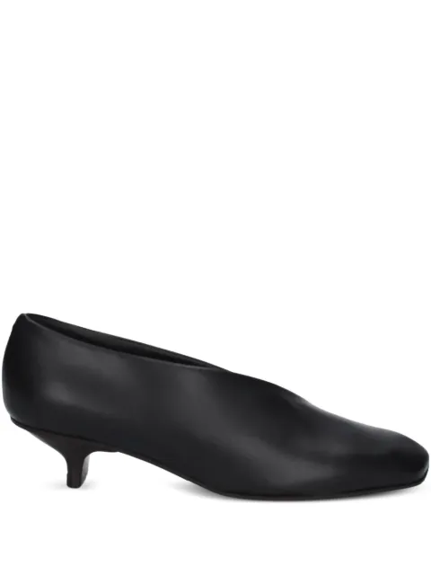Vicini square-toe kitten-heel pumps Black V560007