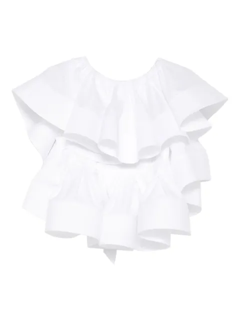 Viktor & Rolf ruffles-detail blouse White WT0270011226