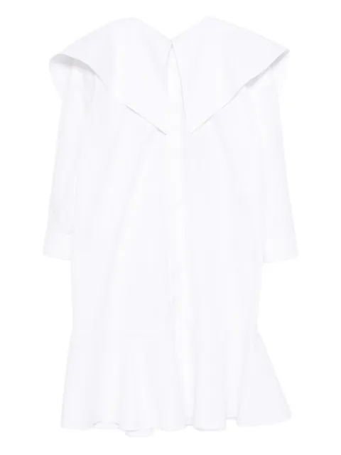 Viktor & Rolf ruffled shirt midi dress White WD0410011226