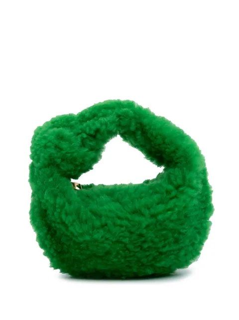 Bottega Veneta Pre-Owned 2012-2025 Mini Shearling Jodie hobo bag Green DJOL8UW2YL8QBSW1