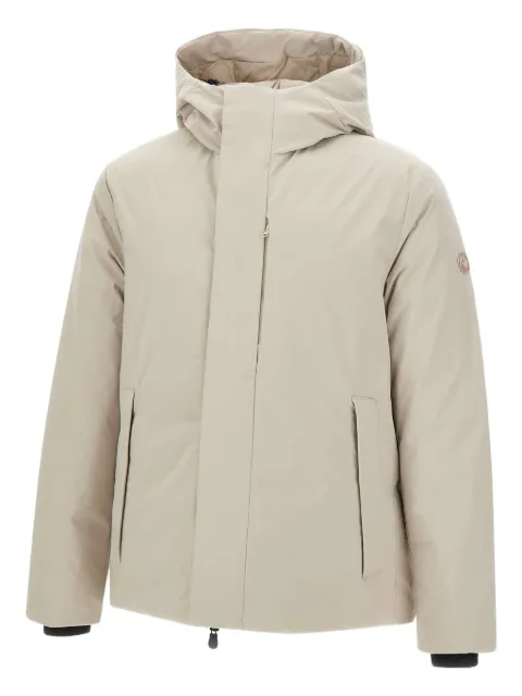 Save The Duck logo-patch padded jacket Neutrals D31297MMATT2140019