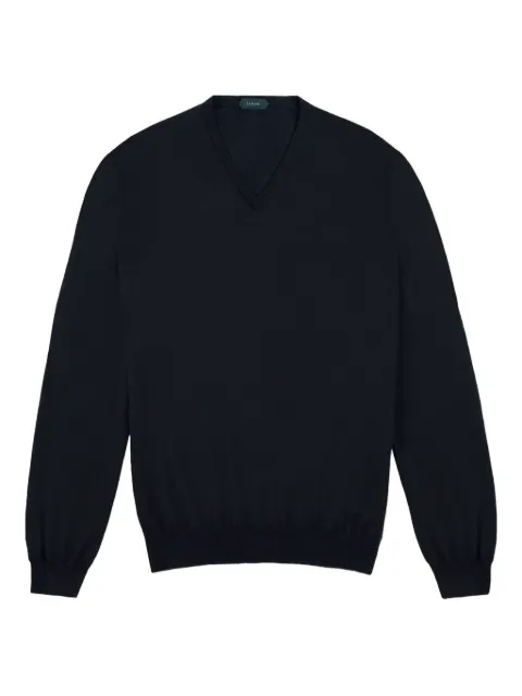 slowear v-neck long-sleeve sweatshirt Black 810159Z0290