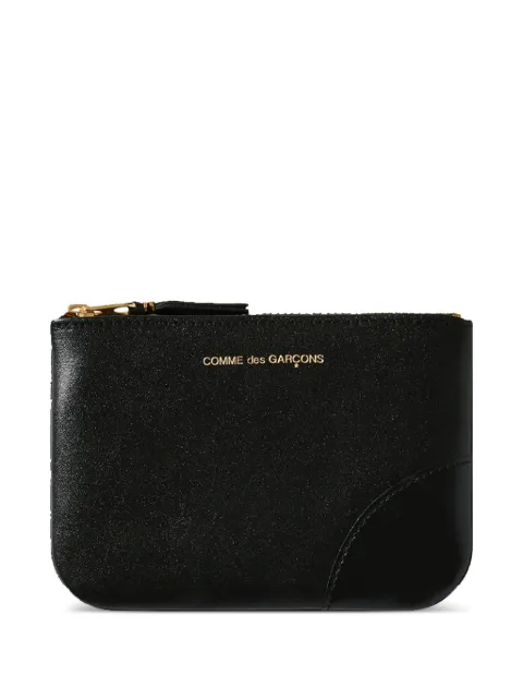 Comme Des Garçons Wallet Triple Stitch logo-stamp leather wallet Black SA8100CP