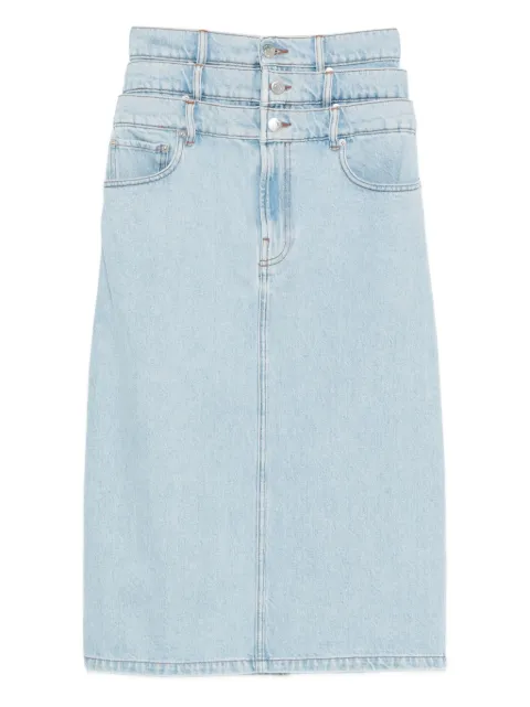 Viktor & Rolf triple layer denim skirt Blue WB0370019226