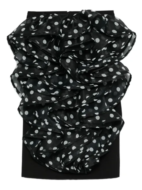 Viktor & Rolf ruffled polka-dot mini skirt Black WB0230199226