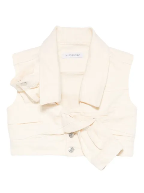 Viktor & Rolf tie-detail top Neutrals WT0280045226