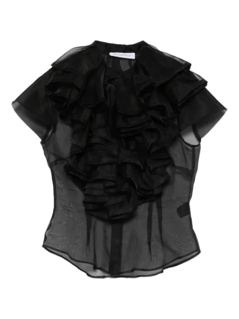 Viktor & Rolf jabot-detail ruffled blouse Black WS0090099226