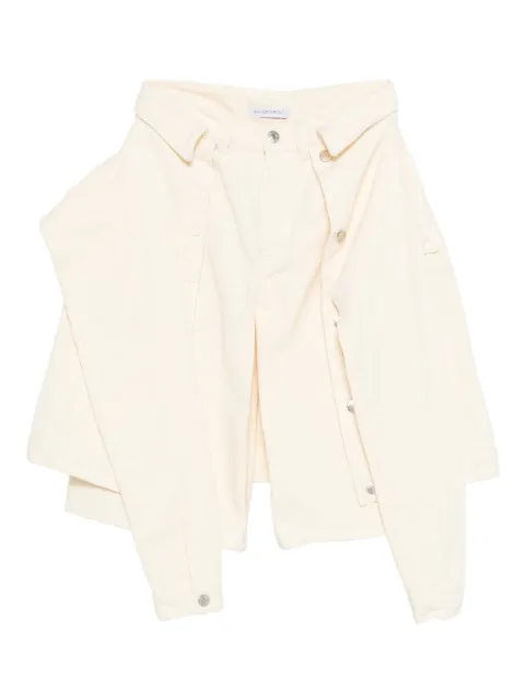 Viktor & Rolf drape-detail shorts Neutrals WB0390045226