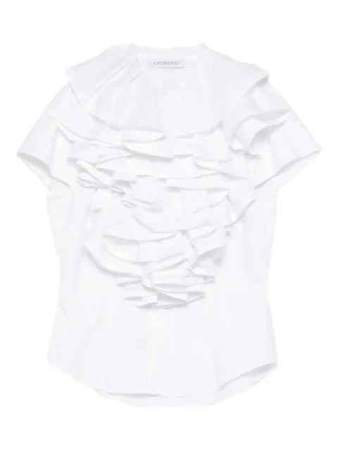Viktor & Rolf jabot shirt White WS0090011226