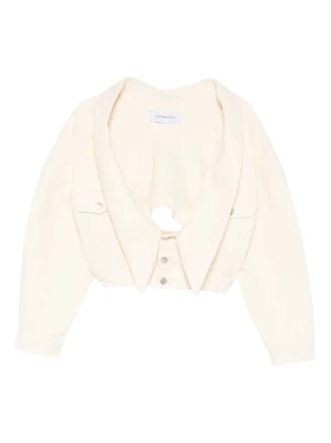 Viktor & Rolf button denim jacket Neutrals WO0210045226
