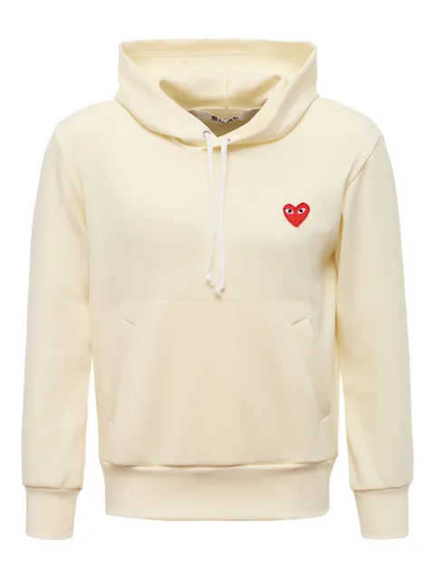 Comme Des Garçons Play heart-appliqué hoodie Neutrals AXT1740513