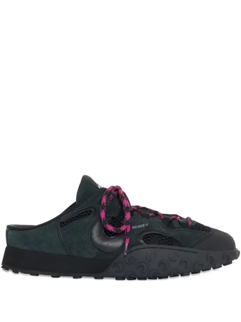 Marine Serre laces detail mules Black WFW035ARLEA0002