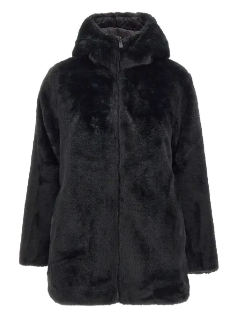 Save The Duck hooded faux fur coat Black D40070WFURY2110000
