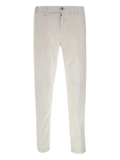 Re-Hash logo button chinos trousers White P249JM07660000