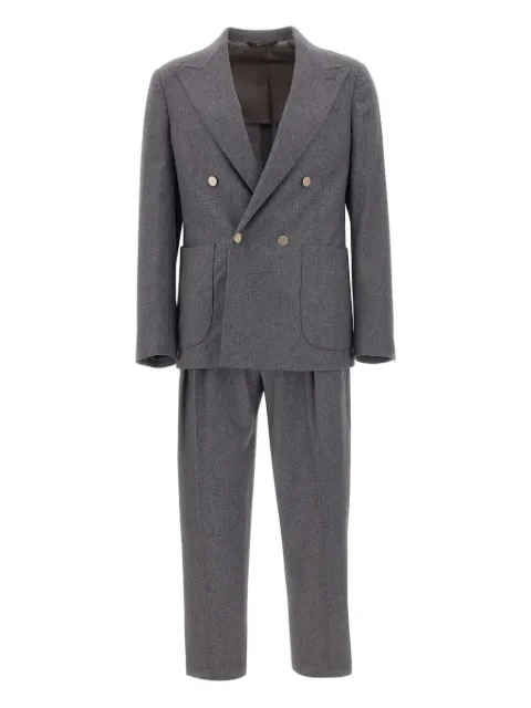 Briglia 1949 Bolgheri double-breasted suit Grey BOLGHERIPO400191B00060