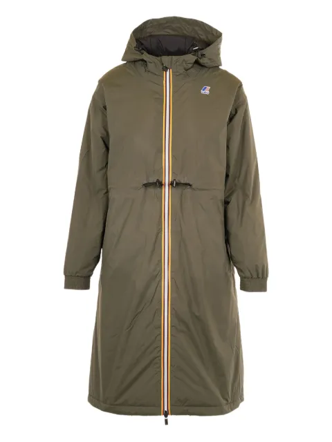 K-Way Delia zip-fastening parka coat Green K8132YW